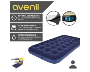 Flocked Inflatable Air bed Mattresses, Twin