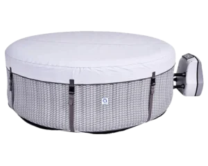 Avenli Venice Inflatable Hot Tub Spa with Insulated Tub Cover Gray