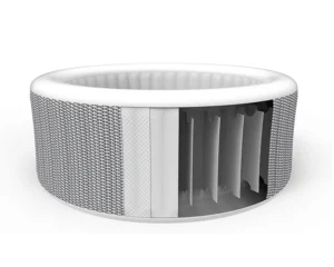 Avenli Venice Inflatable Hot Tub Spa with Insulated Tub Cover Gray