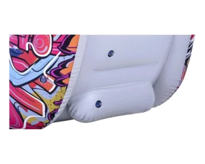 Pool Central 37 Graffiti Design Flocked Inflatable Lounge Chair