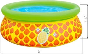JLeisure Sun Club 17789 5 Foot x 16.5 Inch 1 to 2 Person Capacity