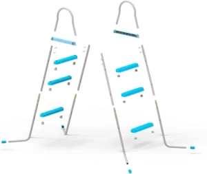 JLeisure 43 Inch 3 Step A Frame Heavy Duty Metal Steel Frame