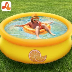 JLeisure Sun Club 3D Orange 5 Foot Round Easy to Set Up