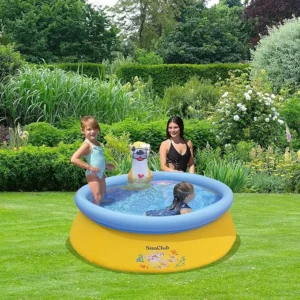 JLeisure Sun Club 5 Foot 2 Person Outdoor Above Ground Blow Up Inflatable