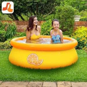 JLeisure Sun Club 3D Orange 5 Foot Round Easy to Set Up