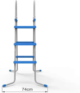 JLeisure 43 Inch 3 Step A Frame Heavy Duty Metal Steel Frame