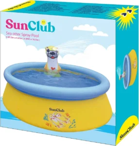 JLeisure Sun Club 5 Foot 2 Person Outdoor Above Ground Blow Up Inflatable