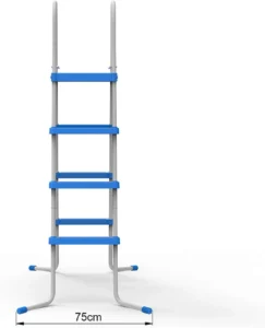 JLeisure 3 Step 48 Inch Outdoor Backyard Heavy Duty Metal Steel Frame Above