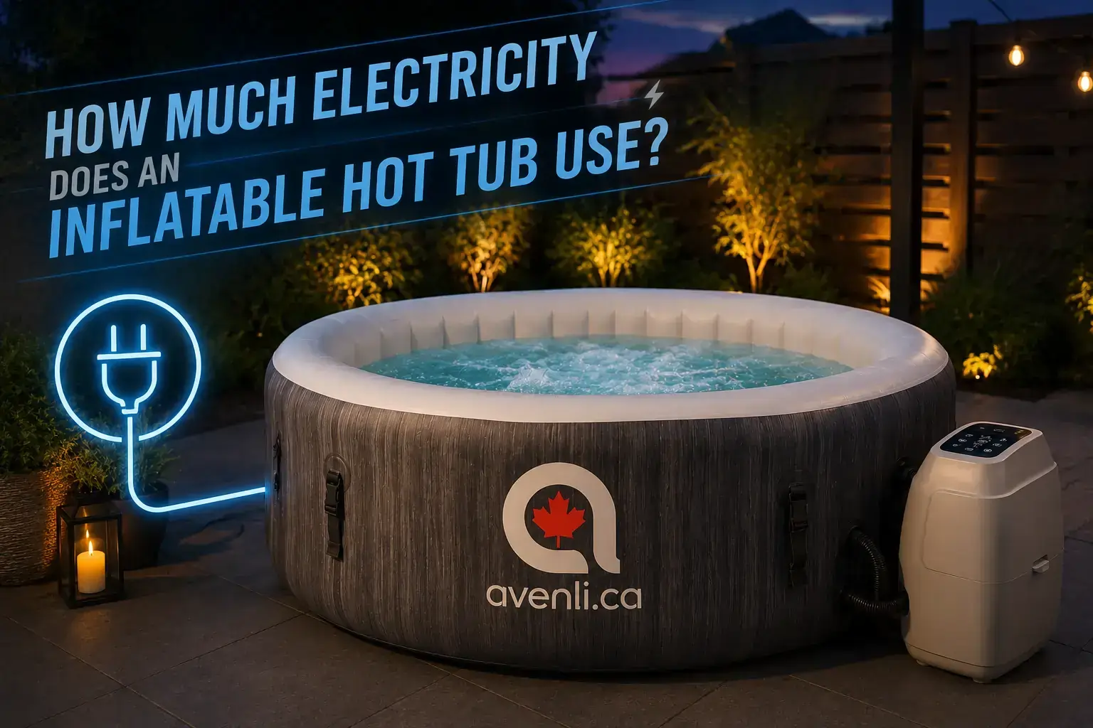 How Much Electricity Does an Inflatable Hot Tub Use?
